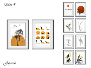 Sims 4 — Japandi Paintings by Pilar — Japandi Paintings