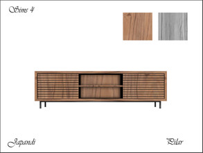 Sims 4 — TV cabinet by Pilar — TV furniture.