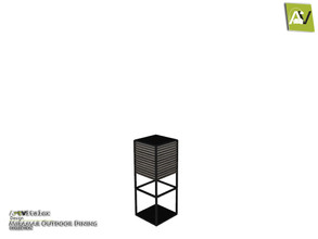 Sims 3 — Miramar Outdoor Floor Lamp Short by ArtVitalex — - Miramar Outdoor Floor Lamp Short - ArtVitalex@TSR, Dec 2020