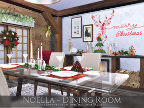 Sims 4 — Noella - Dining Room by Rirann — $ 7902 Size: 6x5 Short Wall