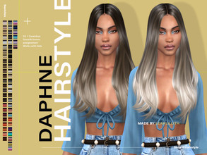 Sims 4 — LeahLillith Daphne Hairstyle by Leah_Lillith — Daphne Hairstyle All LODs Smooth bones Custom CAS thumbnail Works