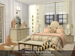 Sims 4 — PASTEL BEDROOM by dasie22 — Please, use code bb.moveobjects on before you place the room. Size: 6x5 Value: $