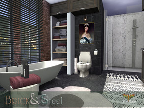 Sims 4 — Brick & Steel - The Bath by fredbrenny — Bathrooms can be very important. There is one I want to share with
