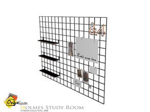 Sims 4 — Holmes Wall Arrangement Panel by Onyxium — Onyxium@TSR Design Workshop Study Room Collection | Belong To The