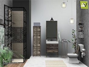 Sims 3 — Yuma Bathroom by ArtVitalex — - Yuma Bathroom - ArtVitalex@TSR, Dec 2020 - All objects are recolorable - Yuma