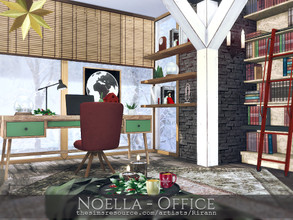 Sims 4 — Noella - Office by Rirann — $ 15727 Size: 7x6 Short Wall