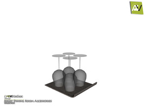 Sims 3 — Jersey Wine Glasses Tray by ArtVitalex — - Jersey Wine Glasses Tray - ArtVitalex@TSR, Dec 2020