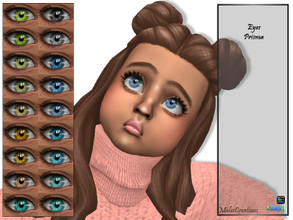 Sims 4 — Eyes Prisma by MahoCreations — basegame handpainted to find in facepaint toddler to elder female / male 18