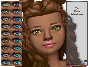 Sims 4 — Eyes Prisma Heterochromia by MahoCreations — basegame handpainted to find in skin details acne teen to elder