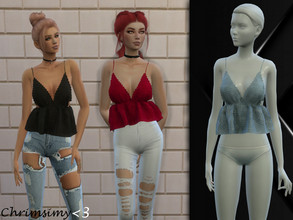 Sims 4 — Crochet Top by chrimsimy — -female top -19 swatches -custom thumbnail -all LODs -hq compatible Hope you like it!