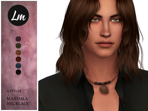 Sims 4 — Mandala necklace by Lucy_Muni — Mandala necklace in 6 swatches Sims 4 City Living expansion pack required