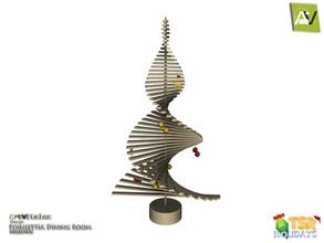 Sims 3 — Holiday Wonderland - Poinsettia Modern Christmas Tree by ArtVitalex — - Poinsettia Modern Christmas Tree -