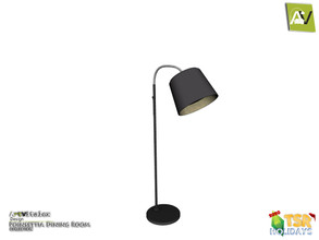 Sims 3 — Holiday Wonderland - Poinsettia Floor Lamp by ArtVitalex — - Poinsettia Floor Lamp - ArtVitalex@TSR, Dec 2020