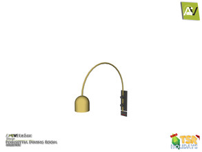 Sims 3 — Holiday Wonderland - Poinsettia Wall Lamp by ArtVitalex — - Poinsettia Wall Lamp - ArtVitalex@TSR, Dec 2020
