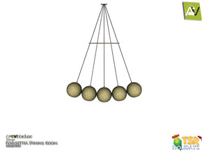 Sims 3 — Holiday Wonderland - Poinsettia Ceiling Lamp Medium by ArtVitalex — - Poinsettia Ceiling Lamp Medium -