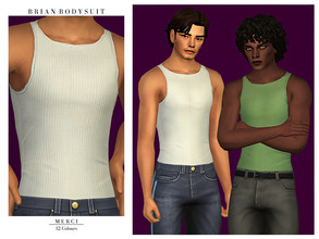 Sims 4 — Brian Bodysuit by -Merci- — New clothing for Sims4! -For male, teen-elder. -All LODs. -No allow for random. Have
