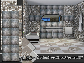 Sims 4 — MB-StoneCollectionGlassMosaicSET by matomibotaki — MB-StoneCollectionGlassMosaicSET, elegant and classy tile