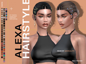 Sims 4 — LeahLillith Alexa Hairstyle by Leah_Lillith — Alexa Hairstyle All LODs Smooth bones Custom CAS thumbnail Works