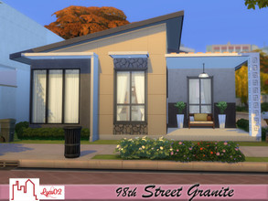 Sims 4 — 98th Street Granite by Lyca02 — 98th Street Granite where is your new home This house contains: 2 Bedrooms 1