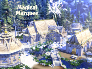 Sims 4 — Magical Marquee by VirtualFairytales — A magical place to celebrate whatever is in your heart. Surrounded by