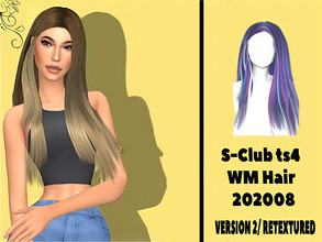 Sims 4 — S-Club 202008 Hair Medium Version (MESH NEEDED) by VICCSS — All Lods Mesh Needed Correct Weights Custom