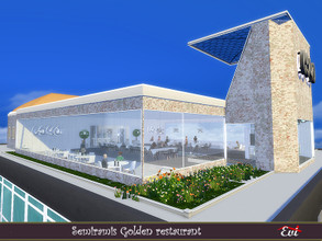 Sims 4 — Semiramis Golden Restaurant by evi — The perfect luxurious restaurant on the terrace of a high building. The