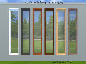 Sims 4 — Ironic MediumWall Closed Side by Mincsims — Diagonal is supported. a part of Ironic Set. It is optimized for