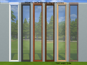 Sims 4 — Ironic TallWall Closed Side by Mincsims — Diagonal is supported. a part of Ironic Set. It is optimized for