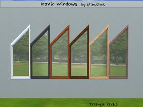 Sims 4 — Ironic Triangle P3 by Mincsims — Diagonal is supported. a part of Ironic Set. It is optimized for Ironic sets.
