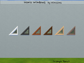 Sims 4 — Ironic Triangle P5 by Mincsims — Diagonal is supported. a part of Ironic Set. It is optimized for Ironic sets.