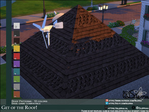Sims 4 — Get off the Roof by Silerna — Translated from 'Kom van Dat Dak af' which is a Dutch song :). The package file is