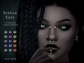Sims 4 — Scylla Eyes - Eva Zetta by Eva_Zetta — A set of demon inspired eyes for your sims. - Comes in 15 swatches - Made