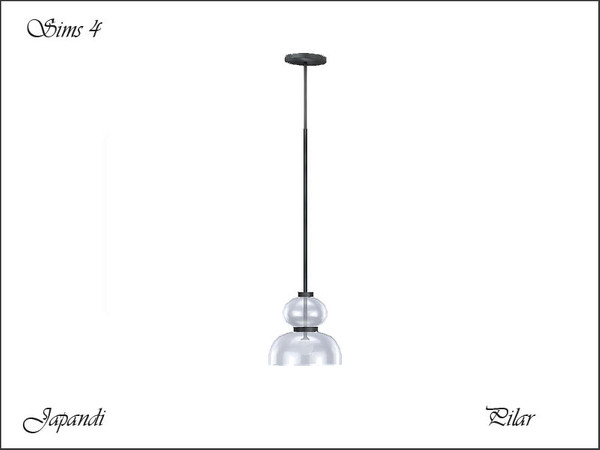 Sims 4 — Japandi CeilingLight3 Small by Pilar — Japandi CeilingLight3 Small