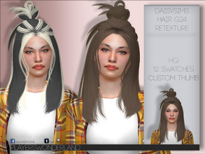 Sims 4 — Daisysims Hair G24 Retexture *MESH NEEDED* by PlayersWonderland — _Original Mesh by Daisysims/ Ginko _HQ _Custom