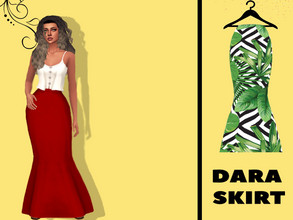 Sims 4 — Dara Skirt by VICCSS — All Lods Correct Weights Custom Thumbnail 27 Swatches Base Game Compatible