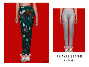Sims 4 — Pajamas Bottom [Female] by OranosTR — - New Mesh - 8 Colors - HQ mode compatible - Specular,Normal and Shadow