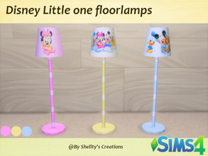 Sims 4 — Disney Little one Floorlamps by Shellty — 3 Swatches of Disney little one floor lamps