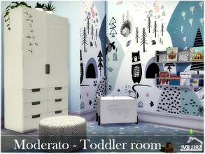 Sims 4 — Moderato - Toddler room by nobody13922 — A bright, Scandinavian, cozy room perfect for a little boy. Size: 5x5