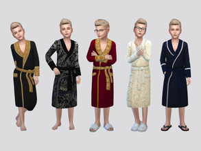 Sims 4 — Coco Suite Robe Boys by McLayneSims — TSR EXCLUSIVE Standalone item 20 Swatches MESH by Me NO RECOLORING Please