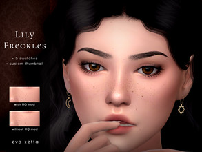 Sims 4 — Lily Freckles - Eva Zetta by Eva_Zetta — Some cute freckles for your sims who spend time under the sun. - Comes