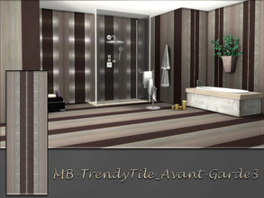 Sims 4 — MB-TrendyTile_Avant-Garde3 by matomibotaki — MB-TrendyTile_Avant-Garde3, modern tile wall in differnt brown