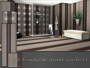 Sims 4 — MB-TrendyTile_Avant-GardeSET by matomibotaki — MB-TrendyTile_Avant-GardeSET, modern tile wall - and floor set,