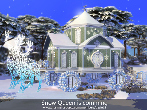 Sims 4 — Snow Queen is comming by dasie22 — Here is a charming vehicle created for Snow Queen. This fairy-tale house