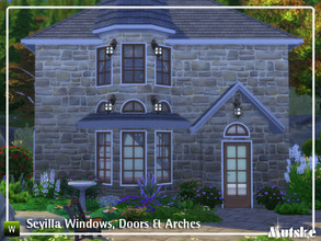 Sims 4 — Sevilla Square Construstionset Part 1 by Mutske — These type of windows and doors are based on spanish
