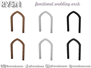Sims 4 — Gothic Wedding Arch by RAVASHEEN — This wedding arch is simple, beautiful and provides a perfect, framed