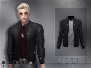 Sims 4 — Mathcope Biker Jacket I by mathcope2 — This is a collaboration with the amazing posemaker Betosims! Go get the