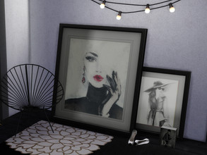 Sims 4 — Fashionista Frames by Ellestria — Large floor frames for all your divas!