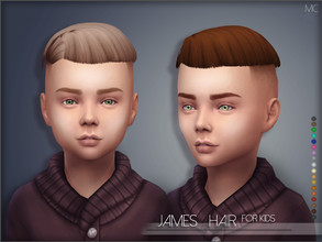 Sims 4 — Mathcope James Hair for Kids by mathcope2 — Specifications: *Hat compatible. *EA maxis match colors and more