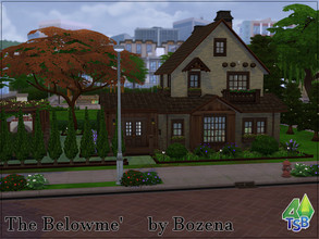 Sims 4 — The Belowme by Bozena — The house is located in the BrivGeview district.NewCrest Lot: 30x20 Value: $ 98 279 Lot