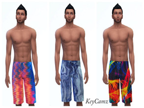 Sims 4 — KeyCamz Men's Swimsuit 0114 by ErinAOK — Men's Swimsuit 6 Swatches